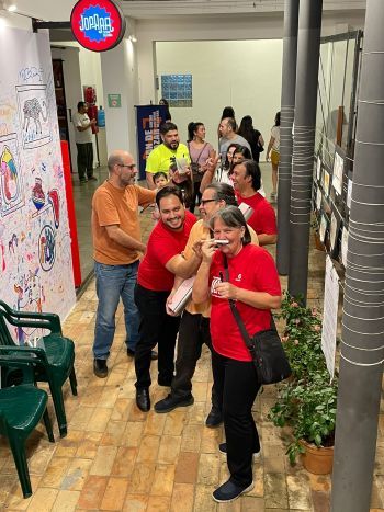 Luciana Basso working and having fun