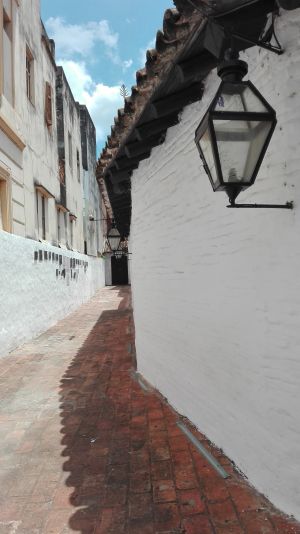 Callejón histórico de la casa de la independencia de Asunción, Paraguay